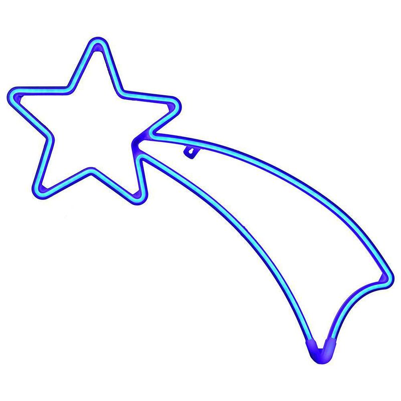 Estrella Fugaz Azul Neón 70 Cm Interior - Scandi