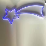 Estrella Fugaz Azul Neón 70 Cm Interior - Scandi