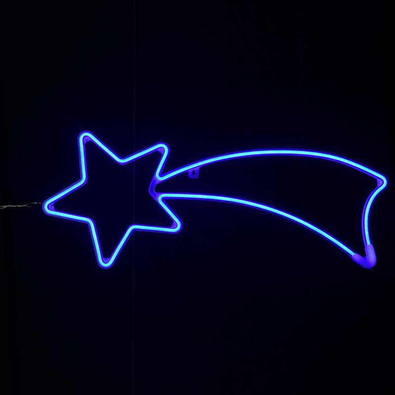Estrella Fugaz Azul Neón 70 Cm Interior - Scandi