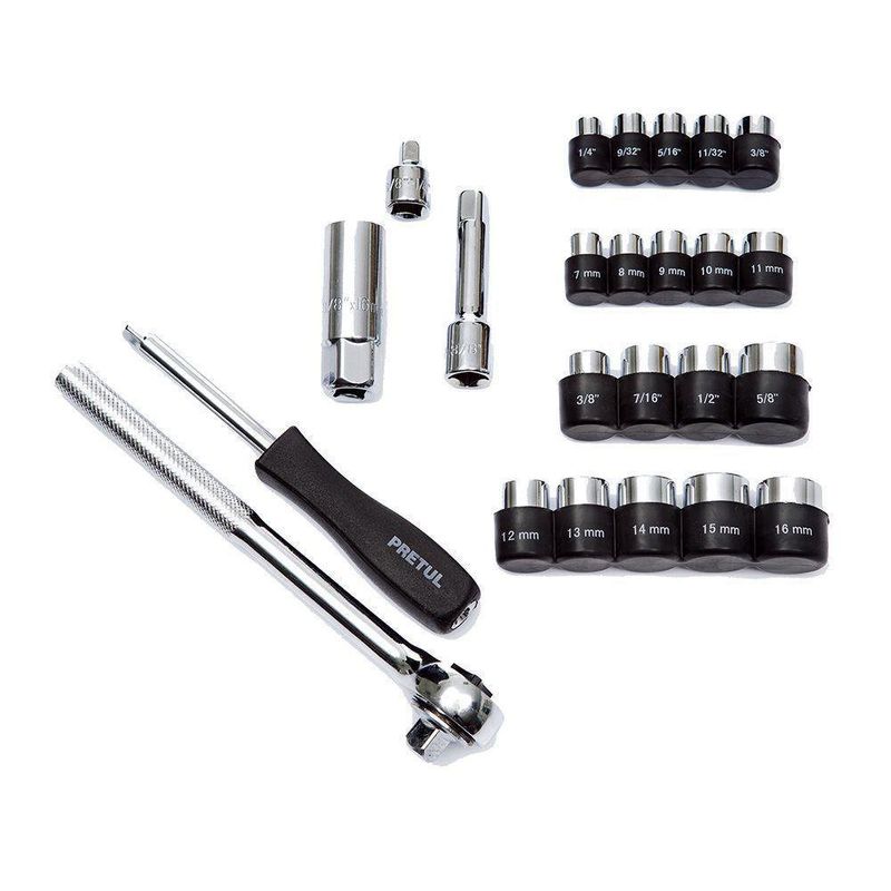 Copas Y Accesorios 3/8 Plg 29 Pzas - Pretul