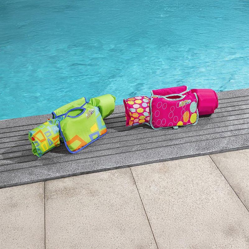 Chaleco Flotador Natación Infantil con Brazitos Integrados Diseños Surtidos