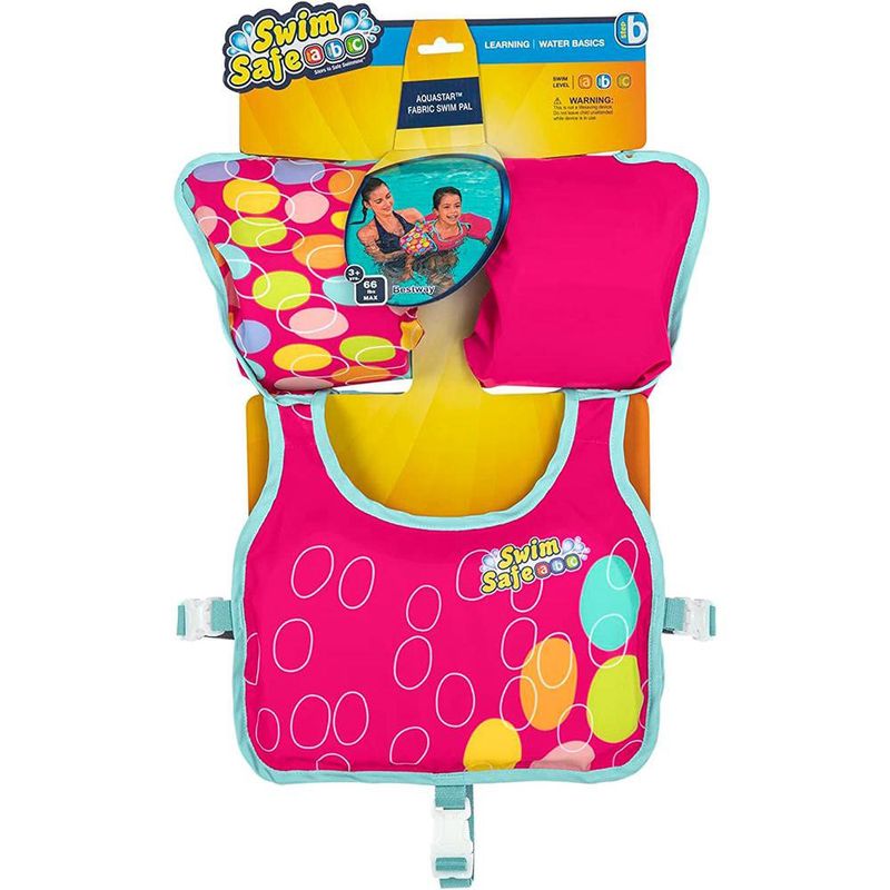 Chaleco Flotador Natación Infantil con Brazitos Integrados Diseños Surtidos