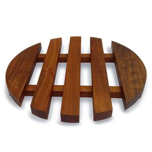 Aislador Redondo De Madera Roble Oscuro