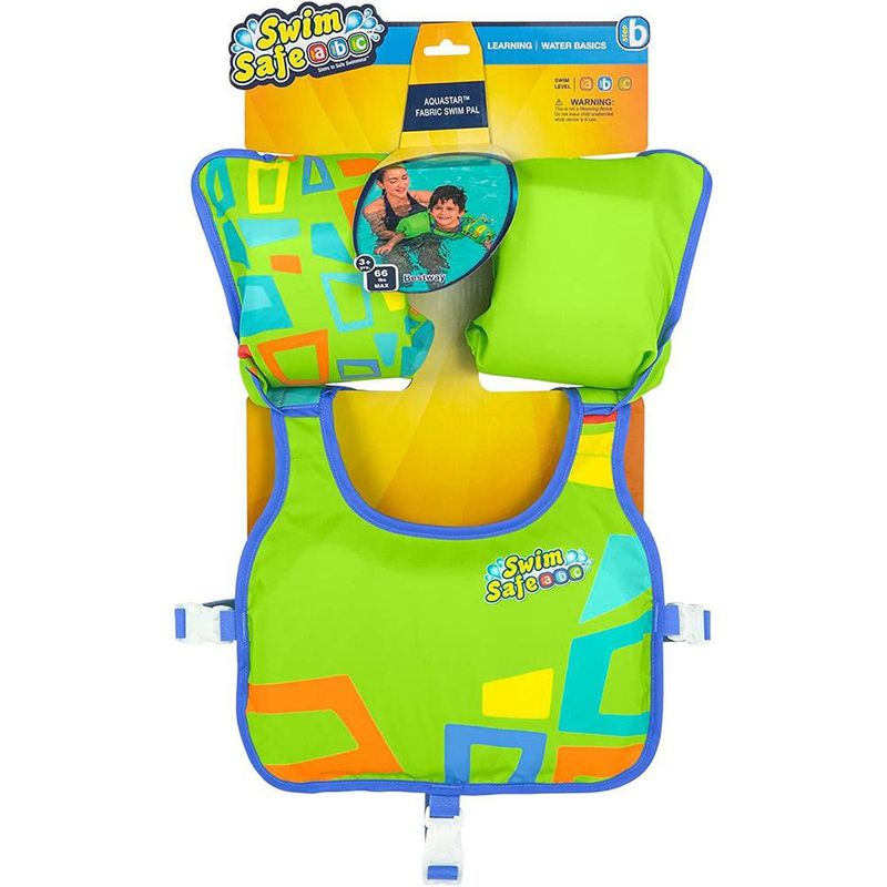 Chaleco Flotador Natación Infantil con Brazitos Integrados Diseños Surtidos