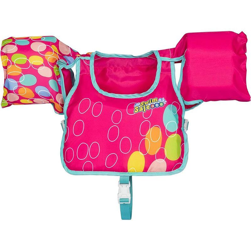 Chaleco Flotador Natación Infantil con Brazitos Integrados Diseños Surtidos