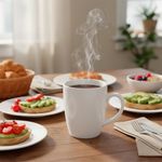 Taza 11 Oz Blanca de Cerámica