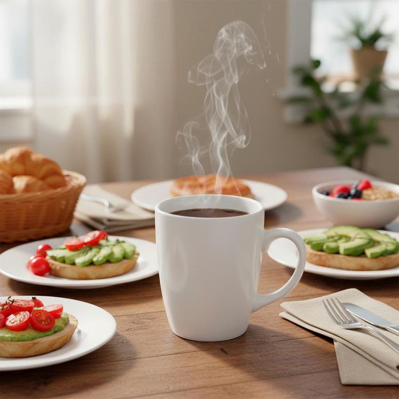 Taza 11 Oz Blanca de Cerámica