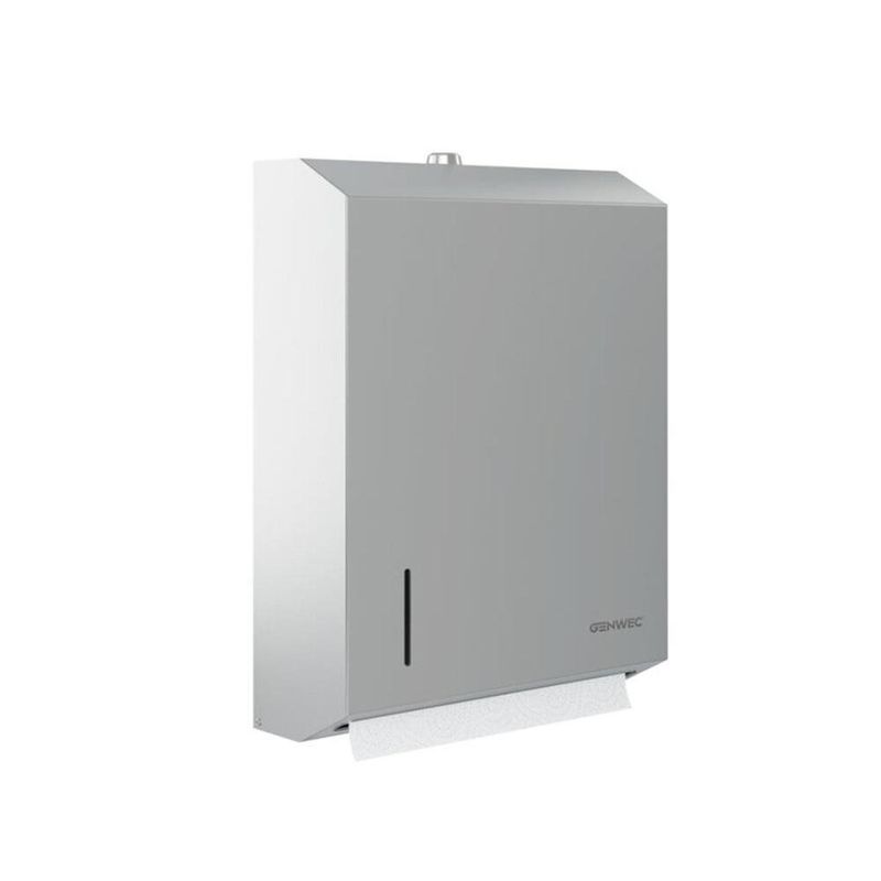 Dispensador De Toalla De Papel De Acero Inoxidable Grande - Genwec
