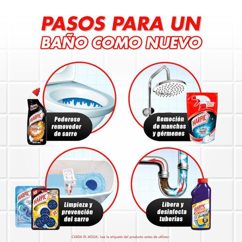 Doypack Ultra Removedor De Sarro Y Gérmenes De 500 Ml - Harpic