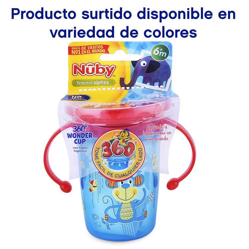 Vaso 360° Wonder Cup Con Asas 8Oz - Nuby