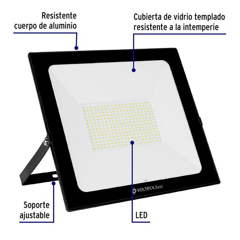 Reflector Ultra Delgado LED Luz Cálida 200 W – Volteck