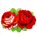 Alfombra De Entrada Diseño Rosas Rojas 82x57 Cm - Viva