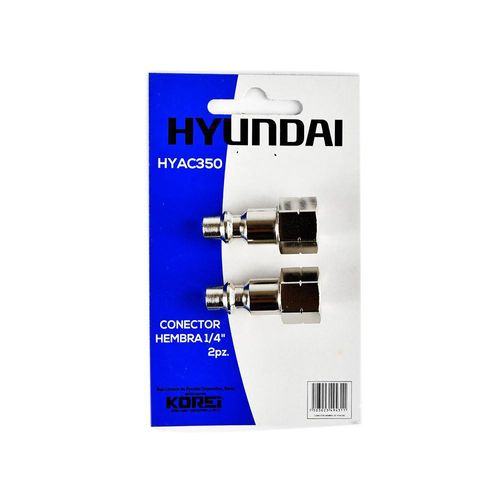 Coples Niples y Conectores Hembra Unión Rápida 1/4 Plg - Hyundai