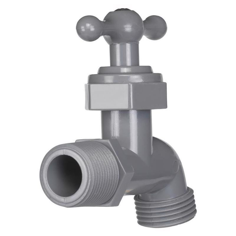 Chorro Tipo Globo Pvc Gris 3/4 Plg - Homewerks