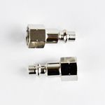 Set De 2 Conectores Hembra 1/4 Plg - Hyundai Power