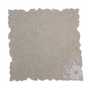 Servilleta Color Natural con Flor