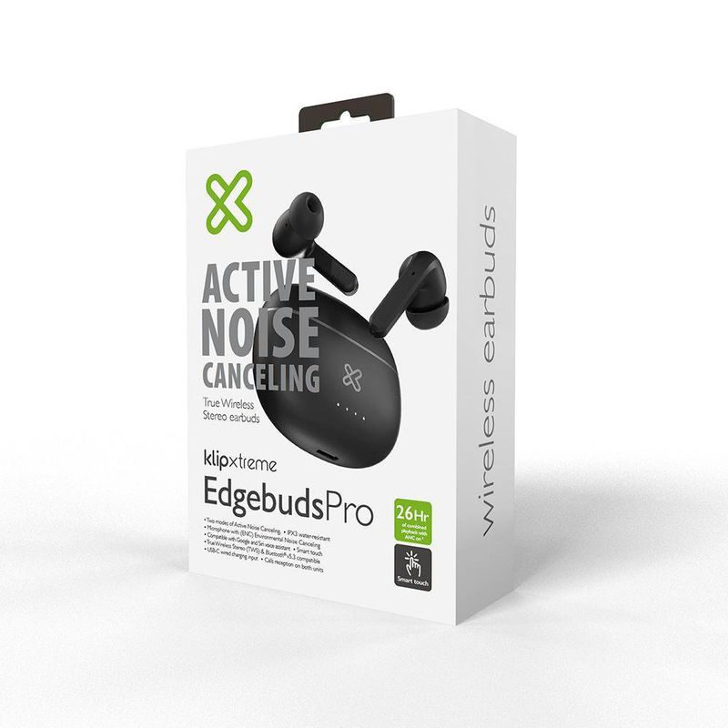 Audífonos Inalámbricos EdgebudsPro Negro - Klipxtreme
