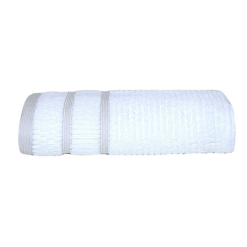 Toalla De Manos 40X76 Cm Blanco Y Beige - Viva