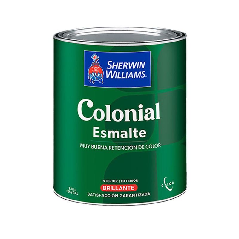 Colonial Style Esmalte Mate Negro 1/4 Gal - Sherwin Williams