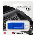 Memoria Usb 3.2 Exodia Azul de 64 Gb - Kingston
