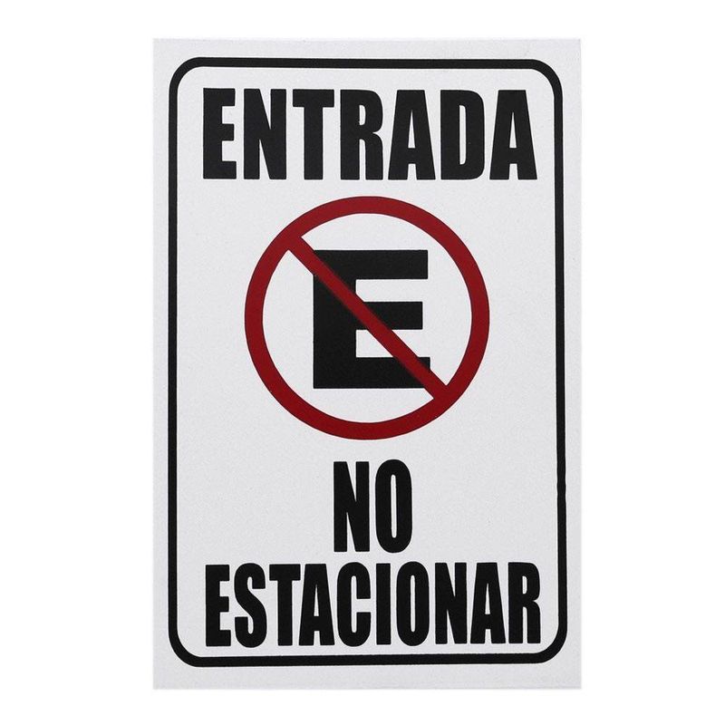 Rótulo Entrada No Estacionar
