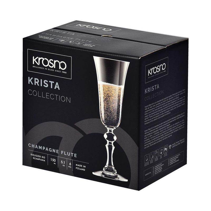Set de Copas para Champagne 5 Oz 6 Pzas
