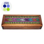 Caja de Madera Porta Lapicero - Diseño Surtido