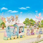 Set Tren Arcoíris De Las Nubes Y Yulie Baby Fox - Sylvanian Familie