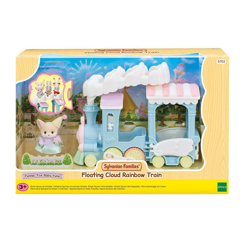 Set Tren Arcoíris De Las Nubes Y Yulie Baby Fox - Sylvanian Familie
