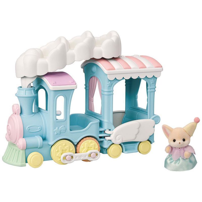 Set Tren Arcoíris De Las Nubes Y Yulie Baby Fox - Sylvanian Familie