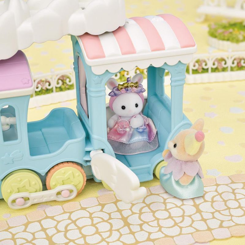 Set Tren Arcoíris De Las Nubes Y Yulie Baby Fox - Sylvanian Familie
