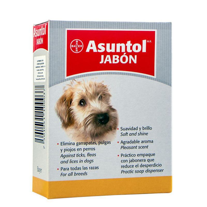 Jabón Para Perros Antipulgas Asuntol 100 Gr - Bayer