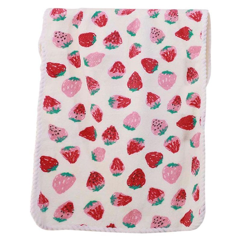 Toalla de Mano Estampado de Fresas