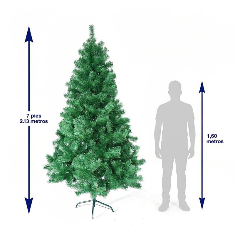 Árbol de Navidad Verde Tradicional Bavaria 2.10 Metros