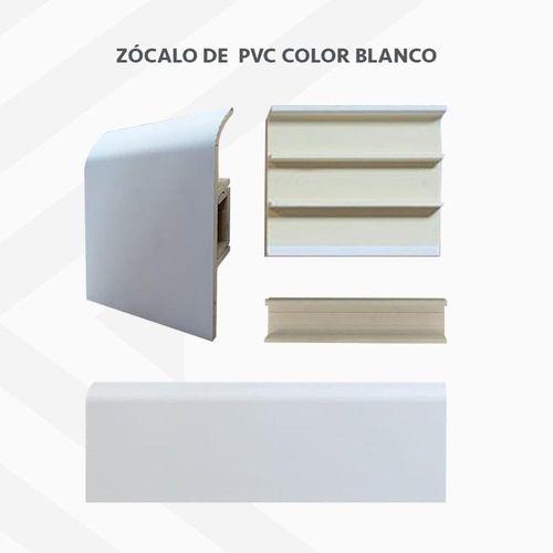 Kit De Zócalo Pvc Blanco 2.70 M - Dist.globales
