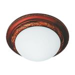 Plafón De Techo 9" Blanco C/Cobre 1Bombillox60Wmax - Zlumini