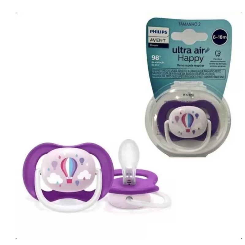 Chupete Ultra Air Globo Para Niña 6-18 M - Avent