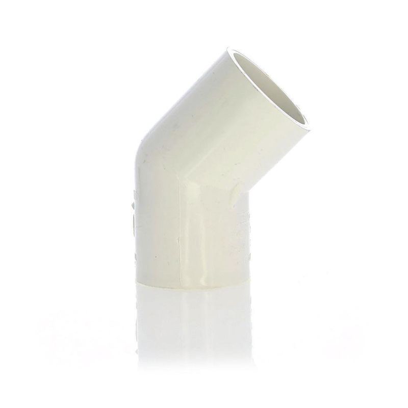 Codo 45° de PVC Liso de 1 1/4 Plg