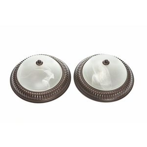 Plafón De Techo Para 2 Bombillos Base E27 60W - Z Varios Colores