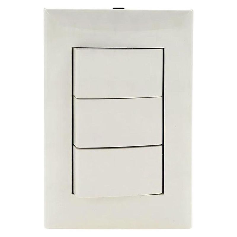 Interruptor Triple Sencillo - Eagle Varios Colores