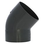 Codo de Pvc 45° Liso Drenaje Delgado de 3 plg