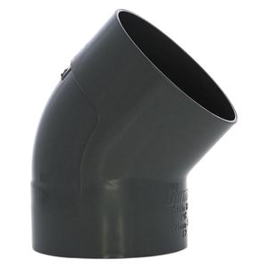 Codo de Pvc 45° Liso Drenaje Delgado de 3 plg