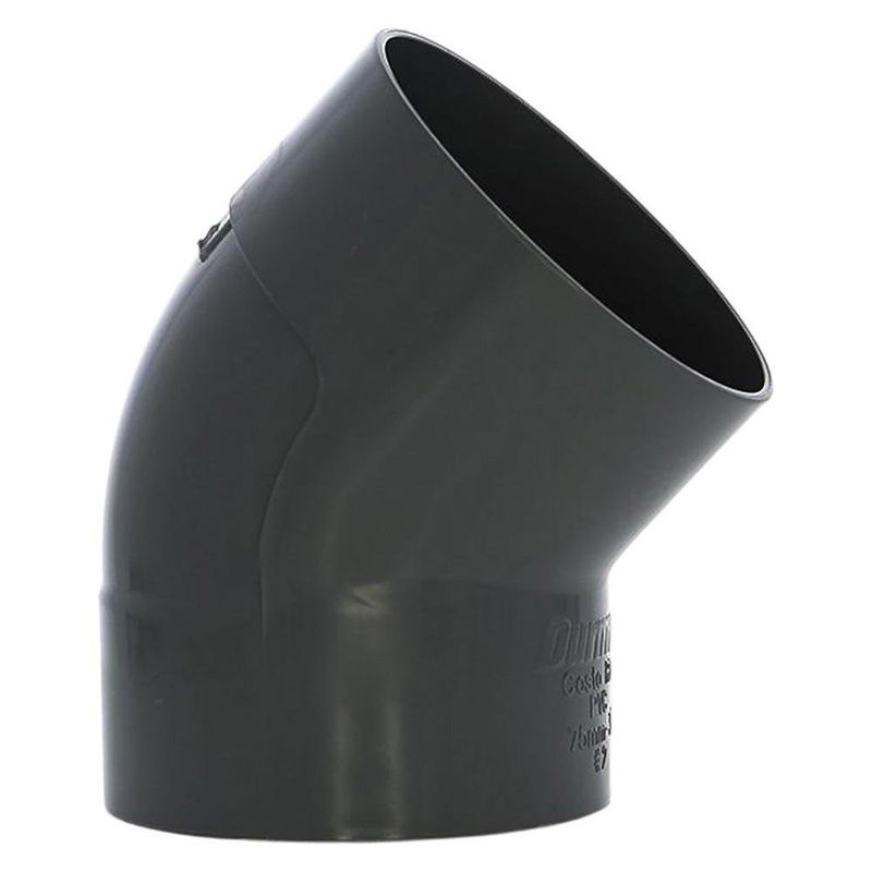 Codo de Pvc 45° Liso Drenaje Delgado de 3 plg