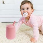 Vaso Ezpz Mini con Pajilla Blush