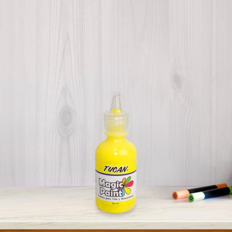 Pintura para Tela Magic Paint Amarilla 30 Ml