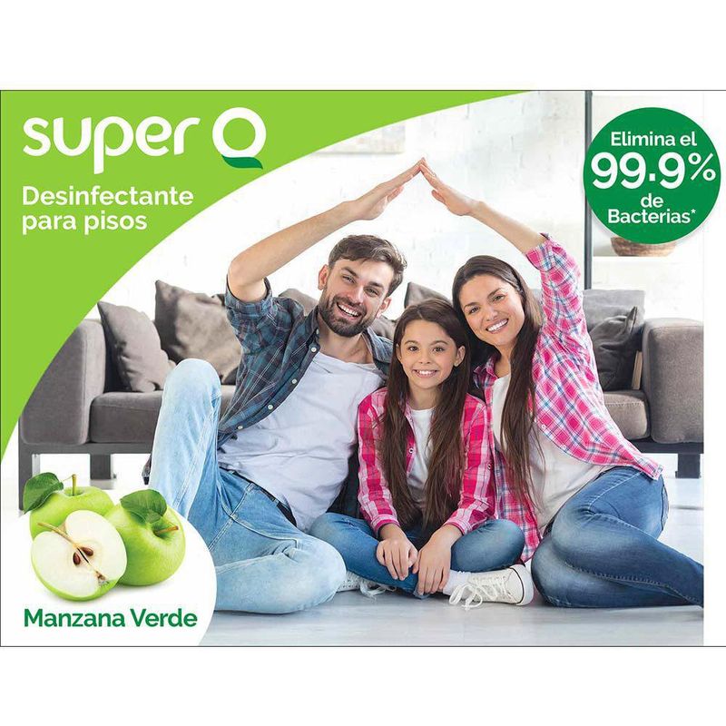 Desinfectante Multiuso 1 Gal Manzana Verde - Super-Q