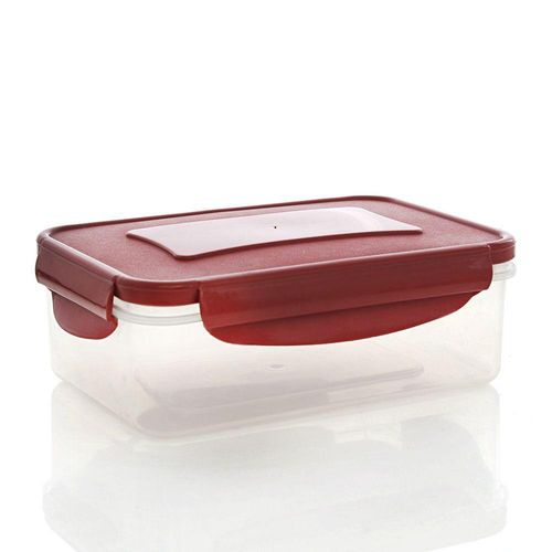 Tazon Click Clak Rectangular Rojo - Guateplast Varias Capacidades