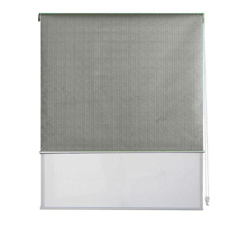 Cortina Enrollable Dia y Noche Gris 120 x 240 cm