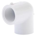 Codo 90° de PVC Liso de 3/4 Plg con Rosca