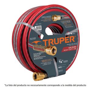 Manguera Convencional 4 Capas 5/8 Plg - Truper Varios Tamaños